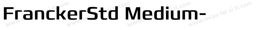 FranckerStd Medium字体转换